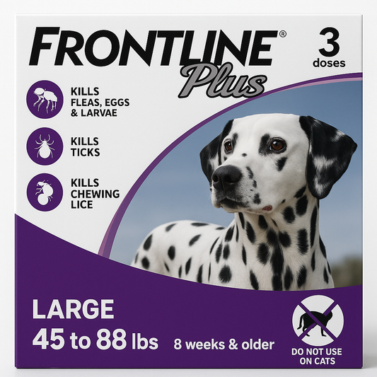 Frontline Plus Flea, Tick & Lice Treatment for Large Dogs
