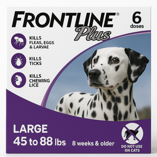 Frontline Plus Flea, Tick & Lice Treatment for Large Dogs